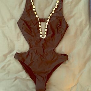 Black One Piece Swimsuit New